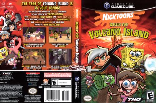 Nicktoons Battle for Volcano Island Cover - Click for full size image